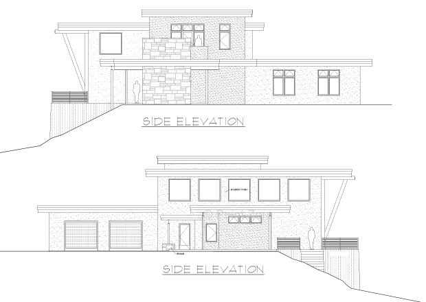 Pacific Landing Side elevations