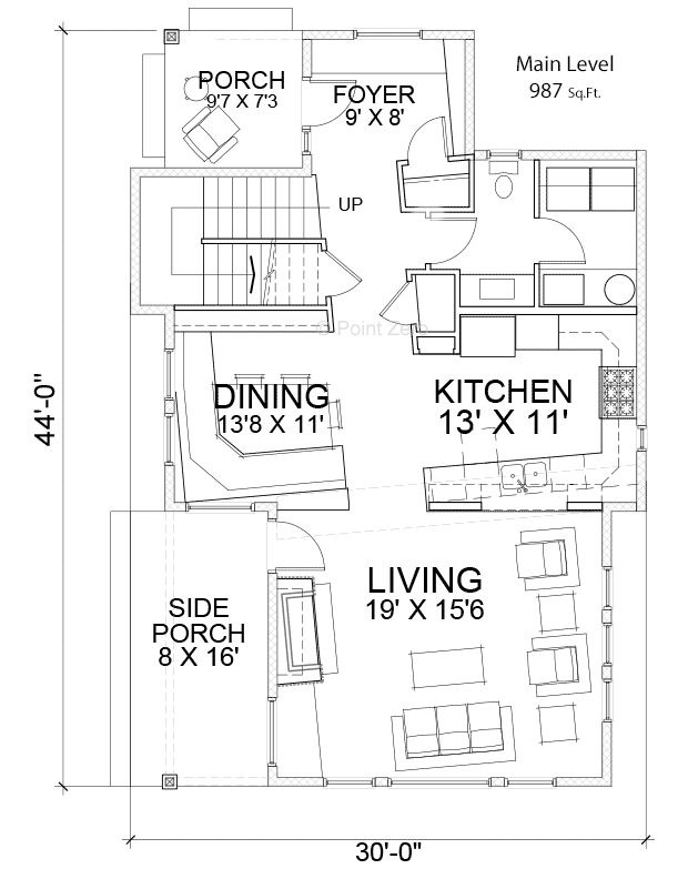 West Port Main Level Floor Plan