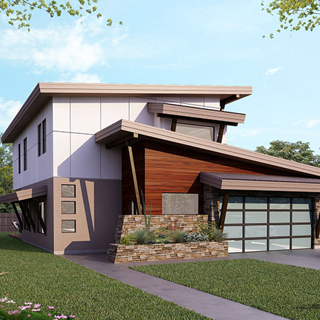 The Hilliard Floor Plan by Point Zero Homes