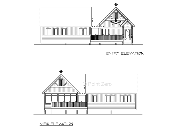Elevations of The Anglers Landing Point Zero Design