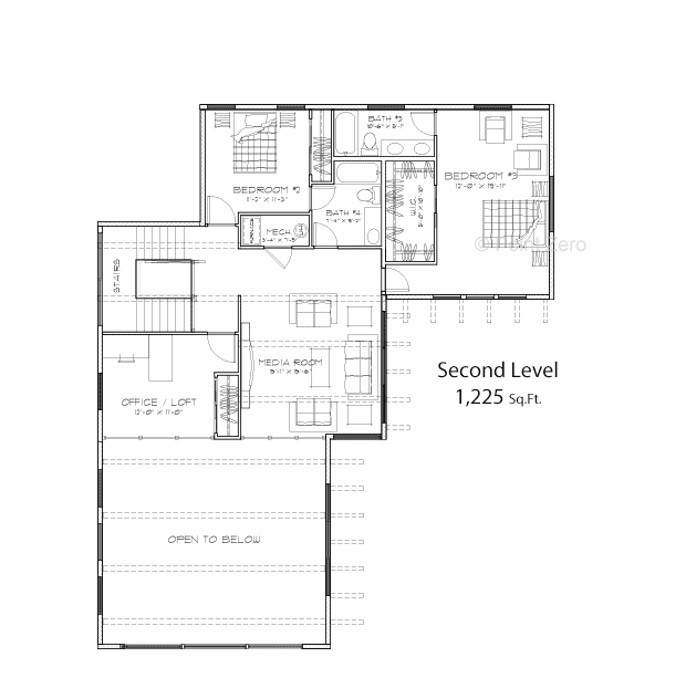 Easton Second Level Floor Plan