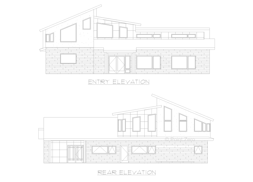 Elevations of The Manchester Point Zero Design