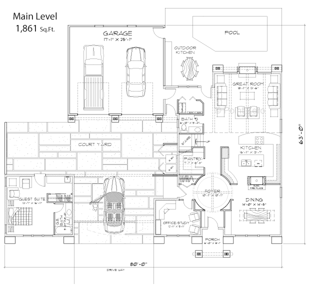 Sterling Main Level Floor Plan